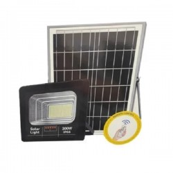 Ηλιακός Προβολέας LED 300W IP66 με πάνελ, Τηλεχειρισμό και Χρονοδιακόπτη