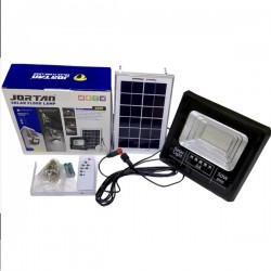 Ηλιακός Προβολέας LED 100W IP66 με πάνελ, Τηλεχειρισμό και Χρονοδιακόπτη 