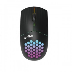 Ασύρματο Επαναφορτιζόμενο Ποντίκι Bluetooth RGB LED 