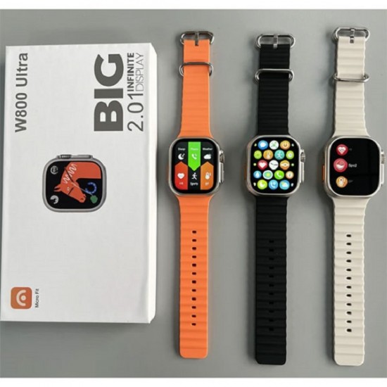 Έξυπνο ρολόι με οθόνη 2.01″ 49mm TR-2069 Λευκό/Μαύρο/Πορτοκαλί