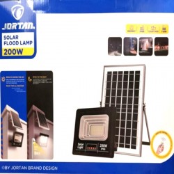 Ηλιακός Προβολέας LED 200W IP66 με πάνελ, Τηλεχειρισμό και Χρονοδιακόπτη